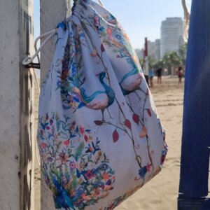 Kit Leve Brisa – Canga com Sacochila – Pavão