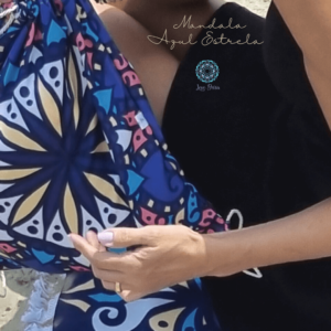 Kit Leve Brisa – Canga com Sacochila – Mandala Azul